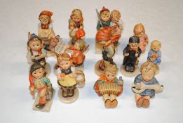 A collection of Goebel figures