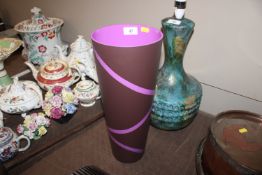 A Polish modern glass vase Justyna