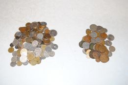 A box of mixed coinage