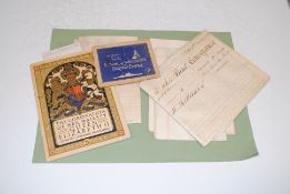 A collection of hand written manuscripts, indentur