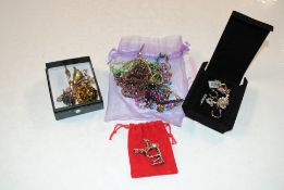 A box of costume jewellery