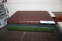 Folio Society Dante Inferno, Paradise Lost both il