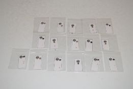 A collection of German miniature stick pins