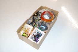 A Murano glass pendant; simulated pearls and other