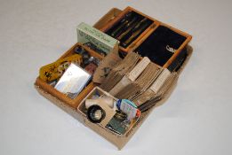 A box containing aircraft spotter series cards; dr