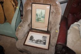 A photographic print of Clacton on Sea and a F Rob
