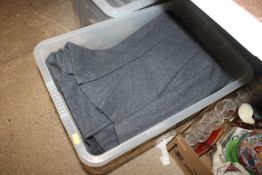 A box containing replica RAF great coats, officers