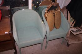 A pair of Lloyd Loom armchairs
