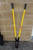 Post hole spade. V
