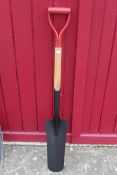 Post hole spade. V