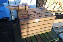 Cast iron drill stand.