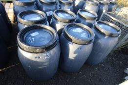 6x plastic drums.