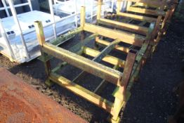 2x open metal stillages, approx. 39