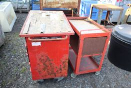 2x workshop trolleys.
