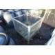 Metal stillage with mesh sides, approx. 35" wide x 35" deep x 35" high. - Image 1 of 2