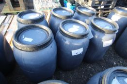 6x plastic drums.