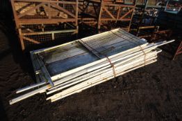 Quantity of metal security doors / panels.