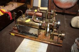 Two steam and spirit fired horizontal engines