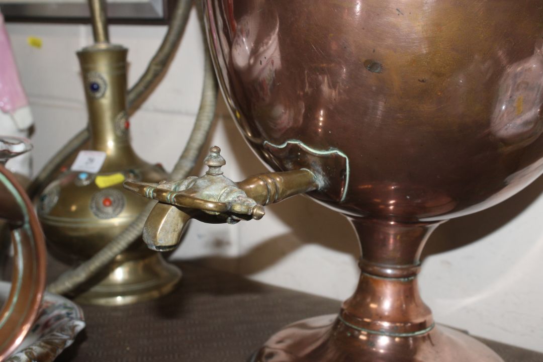 An antique copper samovar - Image 2 of 3