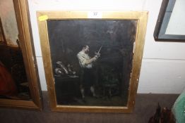 Alexander Brantingham Simpson, oil on panel of a C