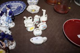 Seven pieces of Woodbridge crested china