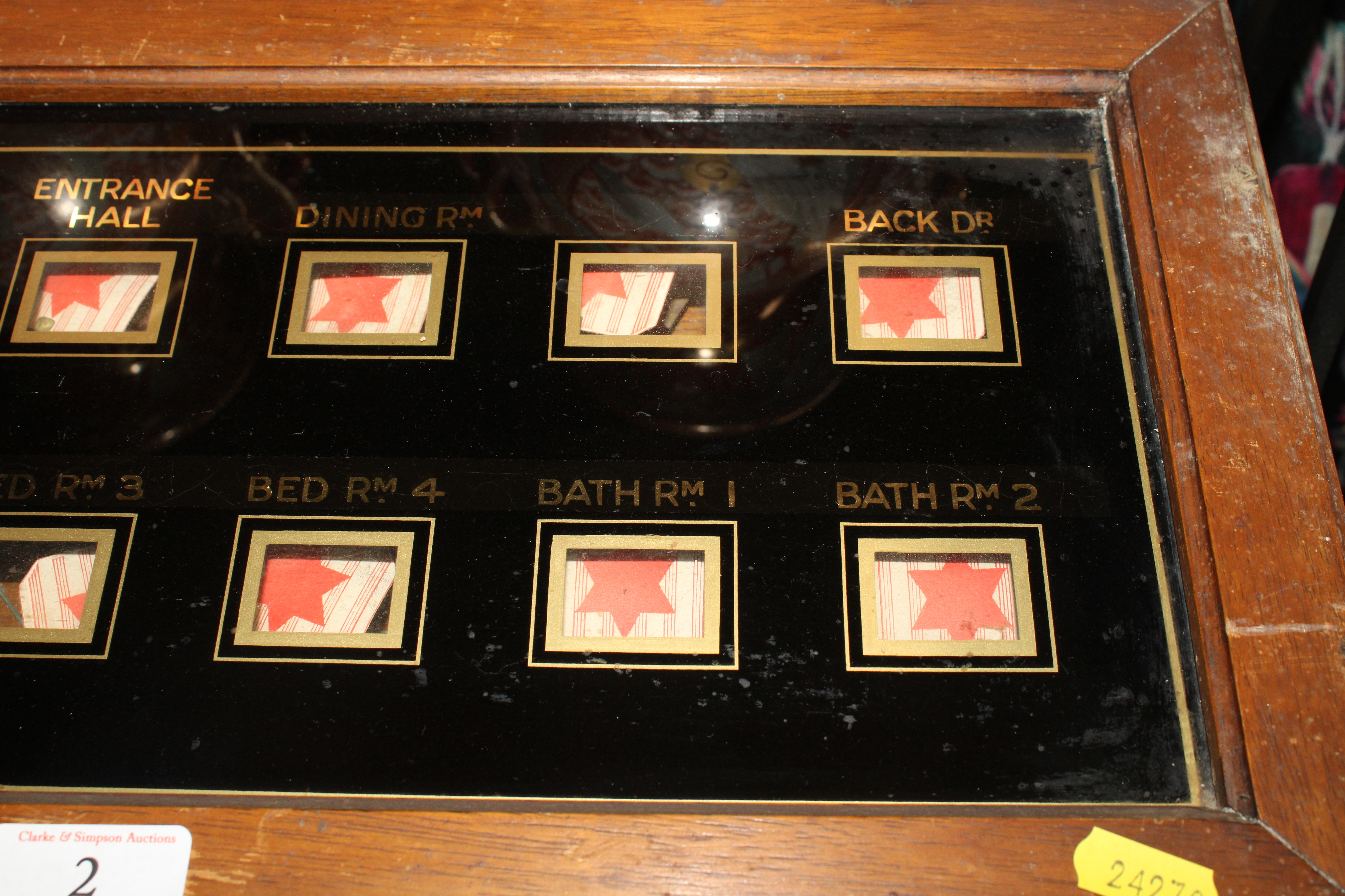 A vintage country house servants bell panel - Image 3 of 9