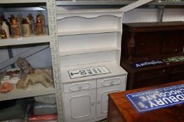 A white painted dresser raised on cupboard base fi