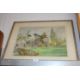 Edith A. Andrews, watercolour study of a garden scene, contained in modern frame - Image 1 of 2