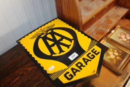 A reproduction AA garage advertising sign (207)