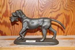 A reproduction ornament in the form of a retriever