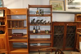 A pine bookcase