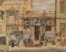 20th Century English school, Crown Hotel, unsigned watercolour, 35cm x 44cm