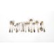 A small collection of various silver teaspoons, condiment spoons, sugar nips and a butter knife, - Image 1 of 6
