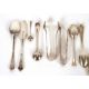 A small collection of various silver teaspoons, condiment spoons, sugar nips and a butter knife, - Image 4 of 6