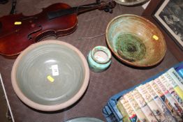 David Leach, Studio pottery bowl, another with coi