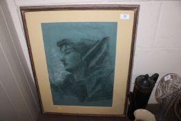 British school. portrait of a lady 20th Century cr
