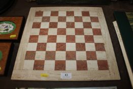A marble chess board