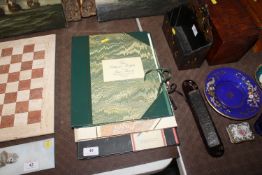 The Collector's Portfolio of Lear's Parrots, another of Harris's Butterflies and Hokusai the