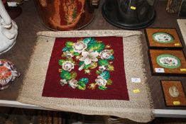 A 19th Century beadwork and needlepoint embroidere