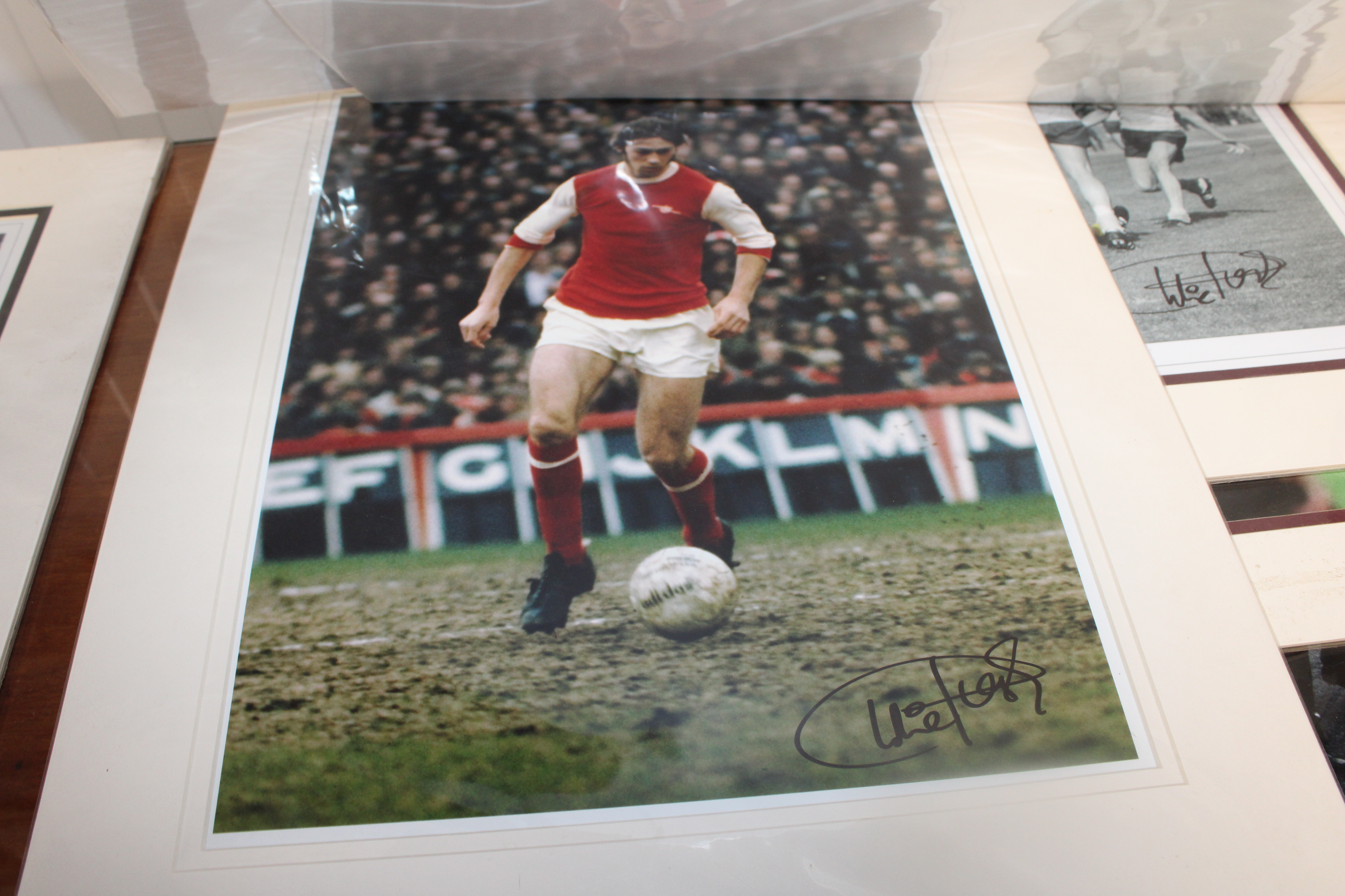 A collection of mounted photographs of footballers - Image 6 of 8