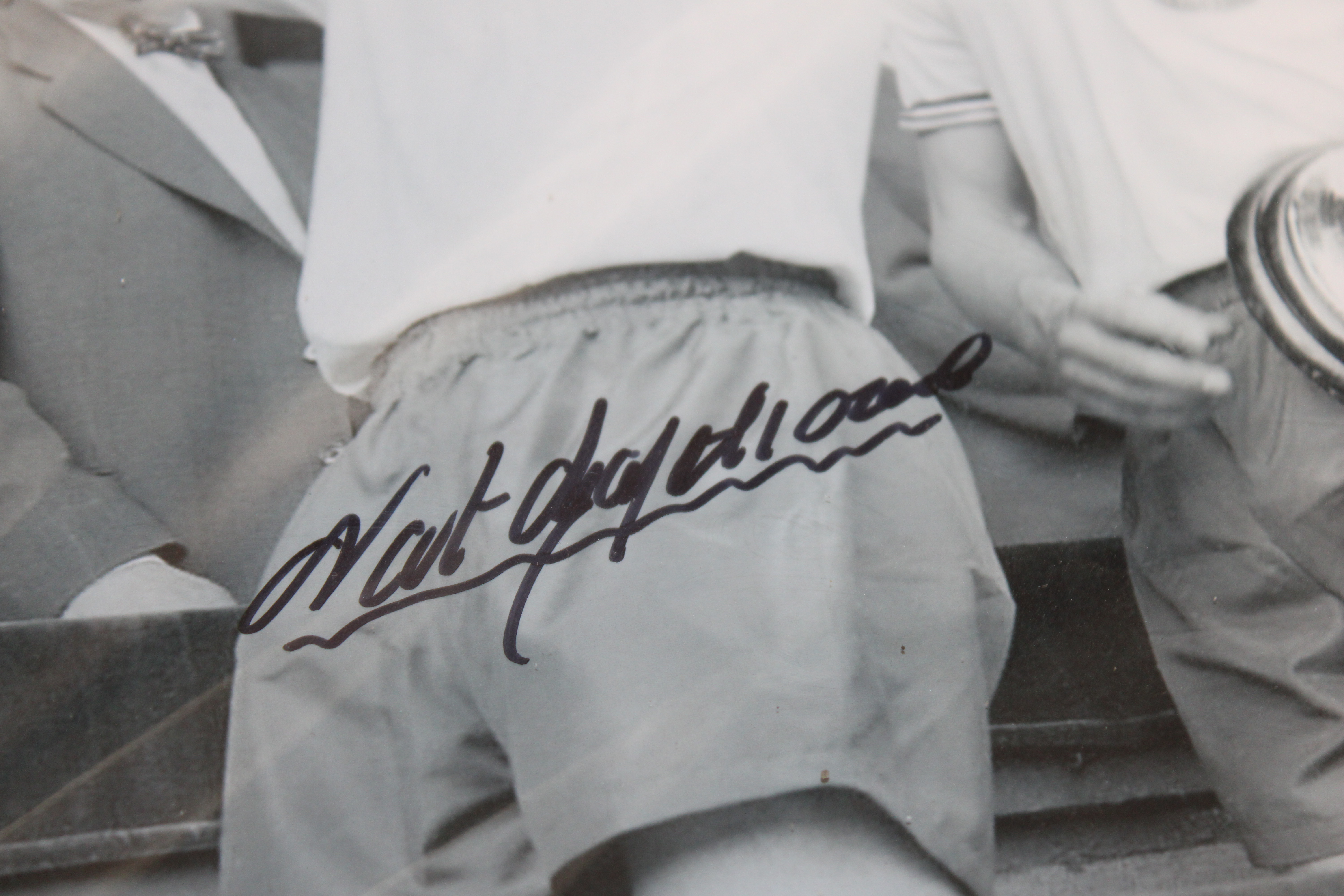 A collection of mounted photographs of footballers - Image 4 of 8