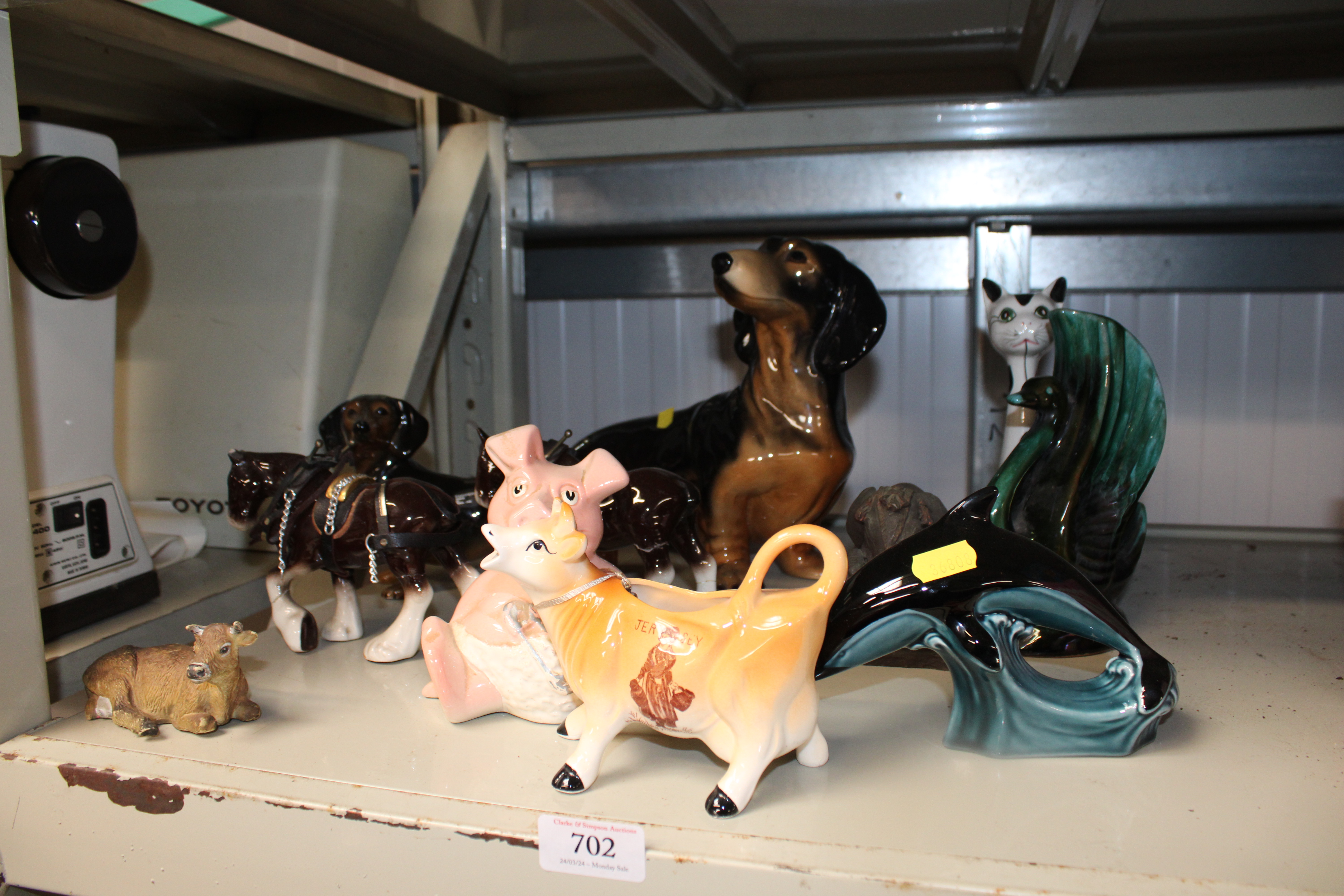 A collection of various ornaments to include Poole