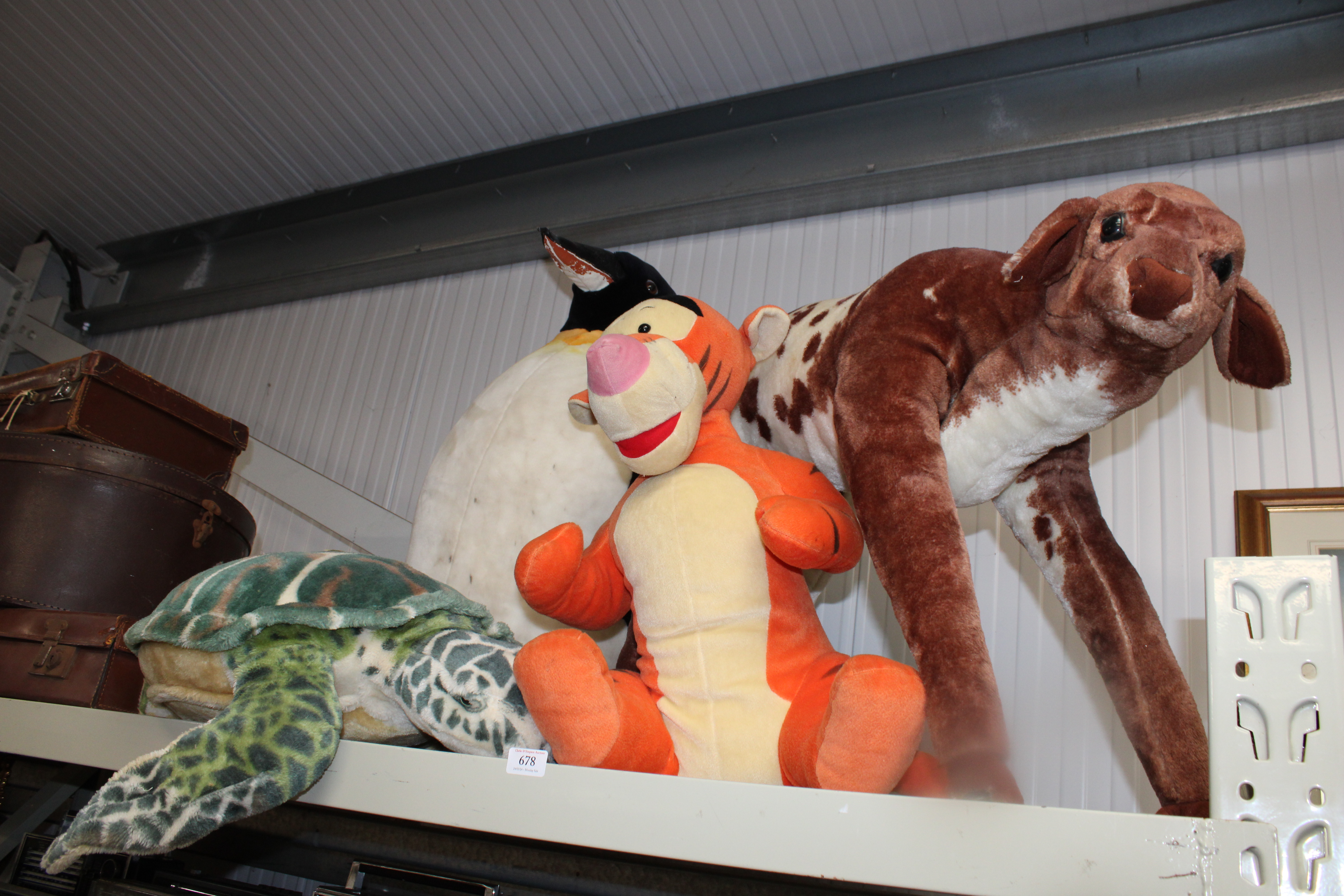 A collection of stuffed animals