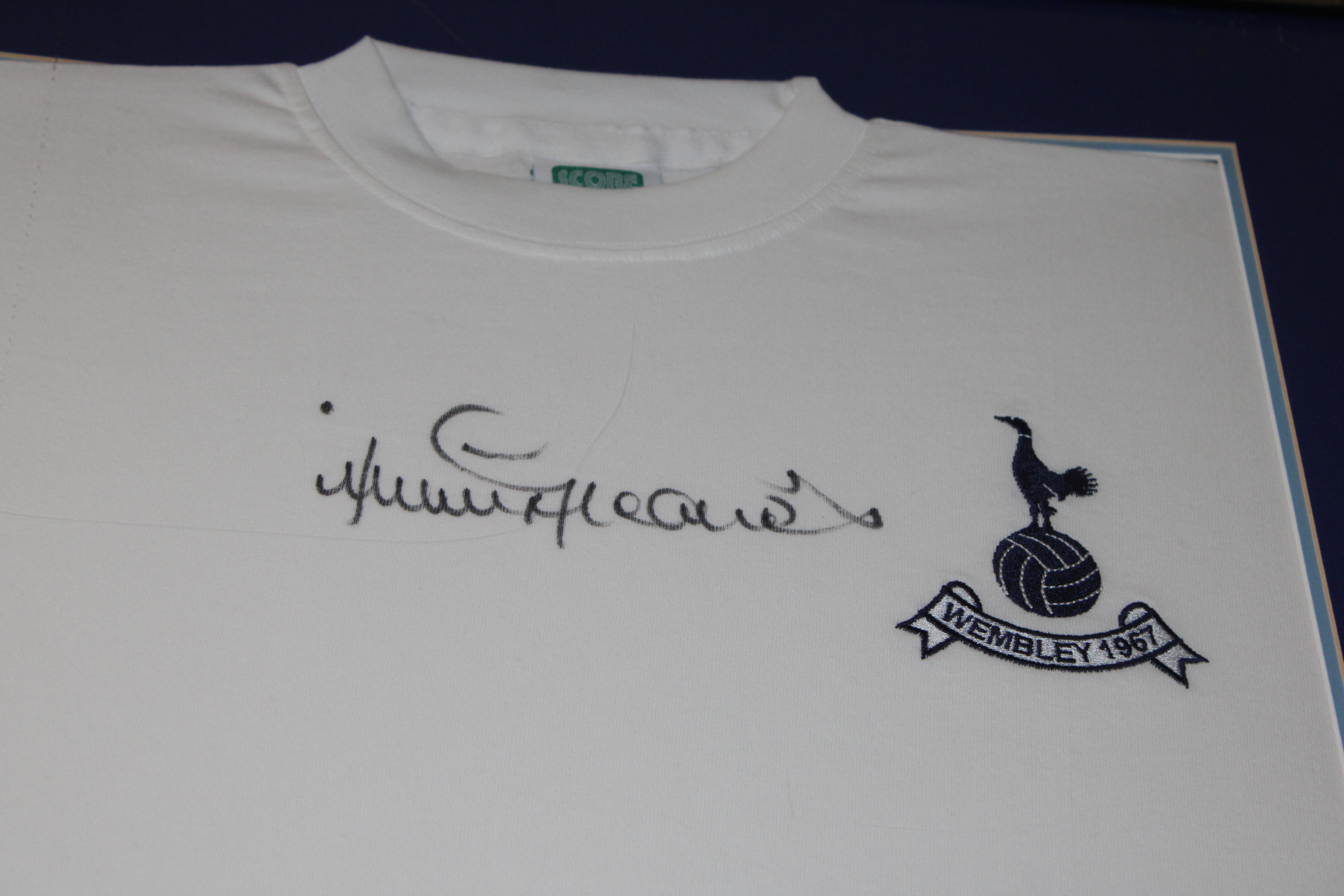 A Wembley 1967 framed shirt bearing signature - Image 2 of 4