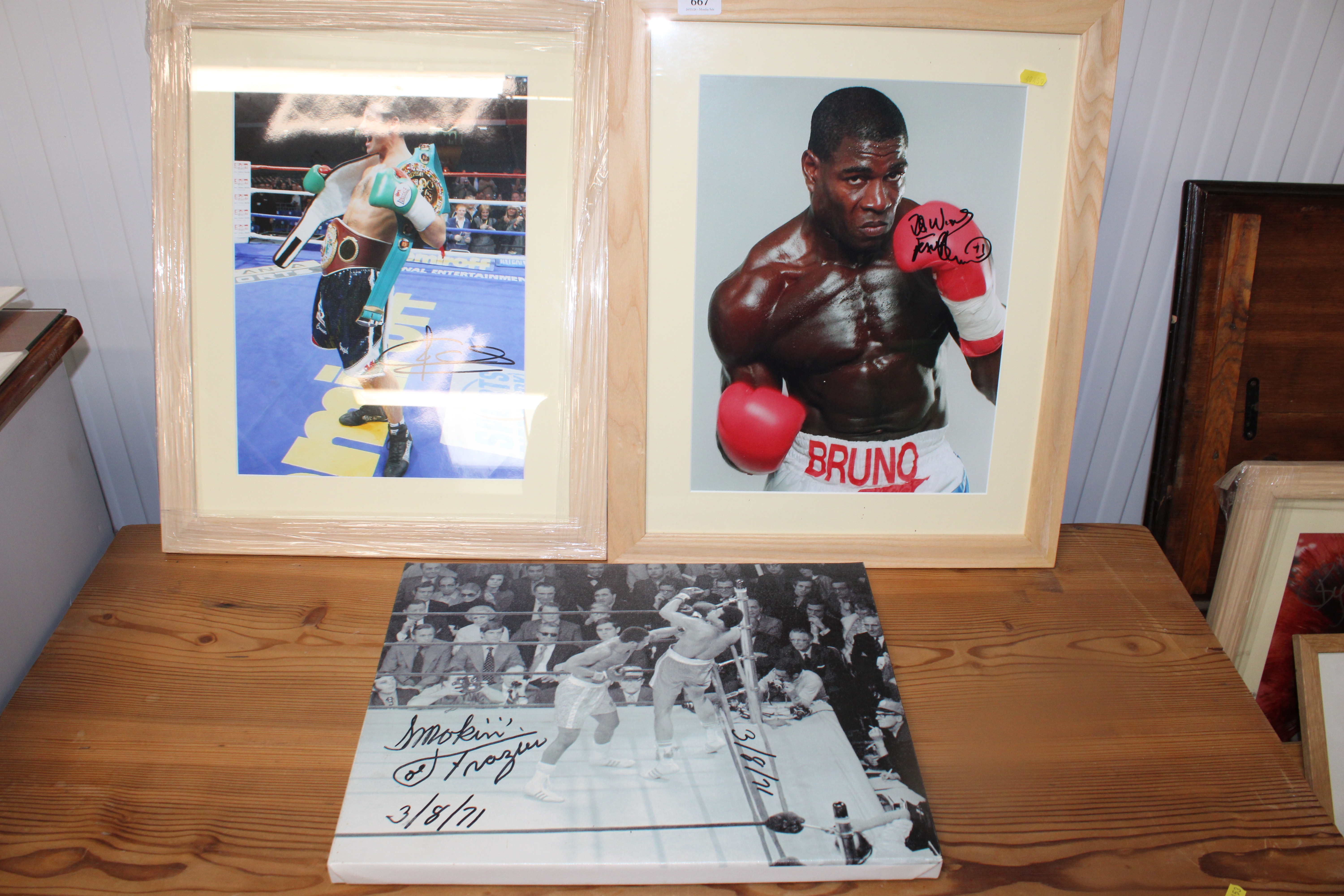 Three boxing prints