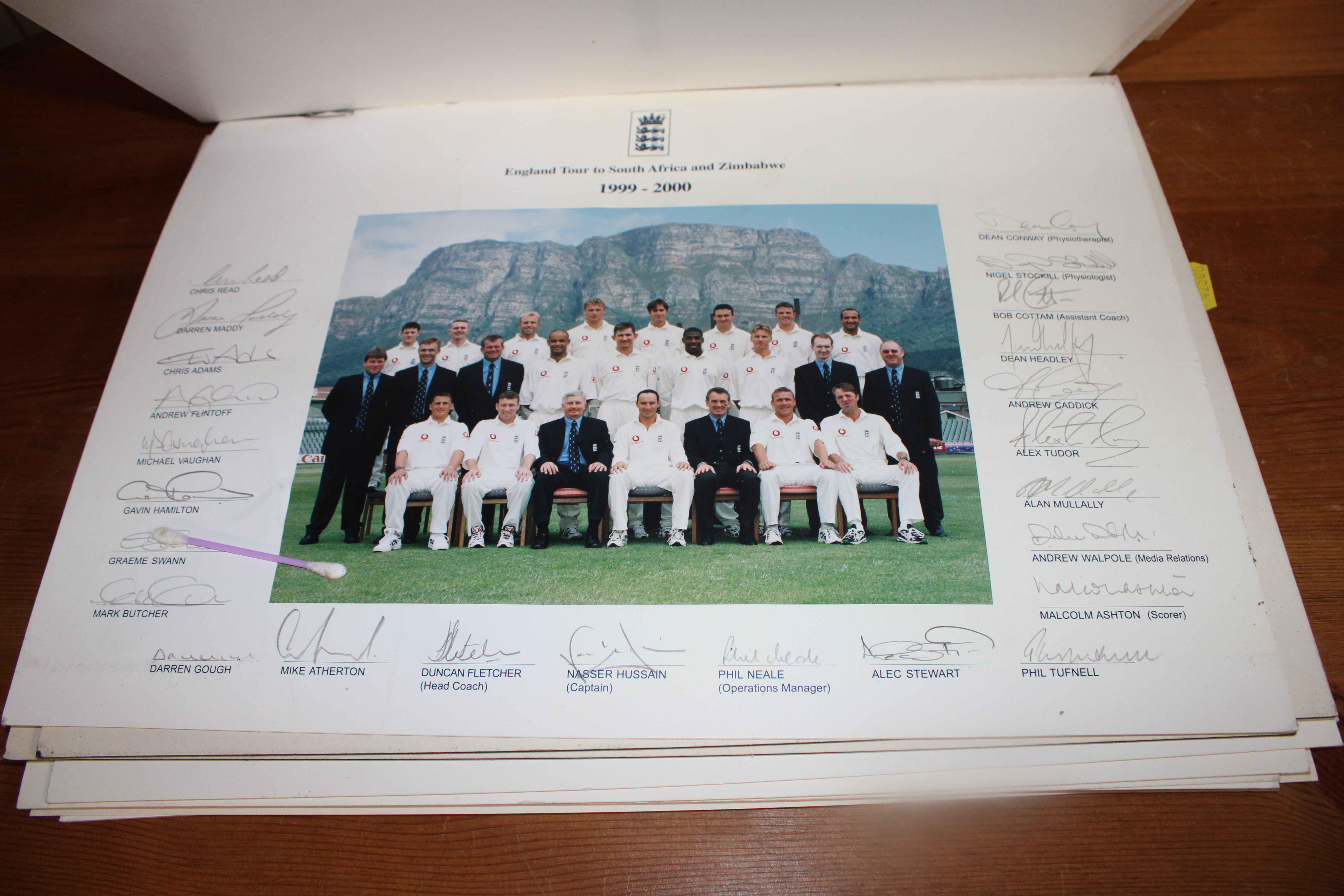 A collection of cricket related photos - Image 4 of 5