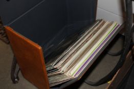 A case and contents of various records
