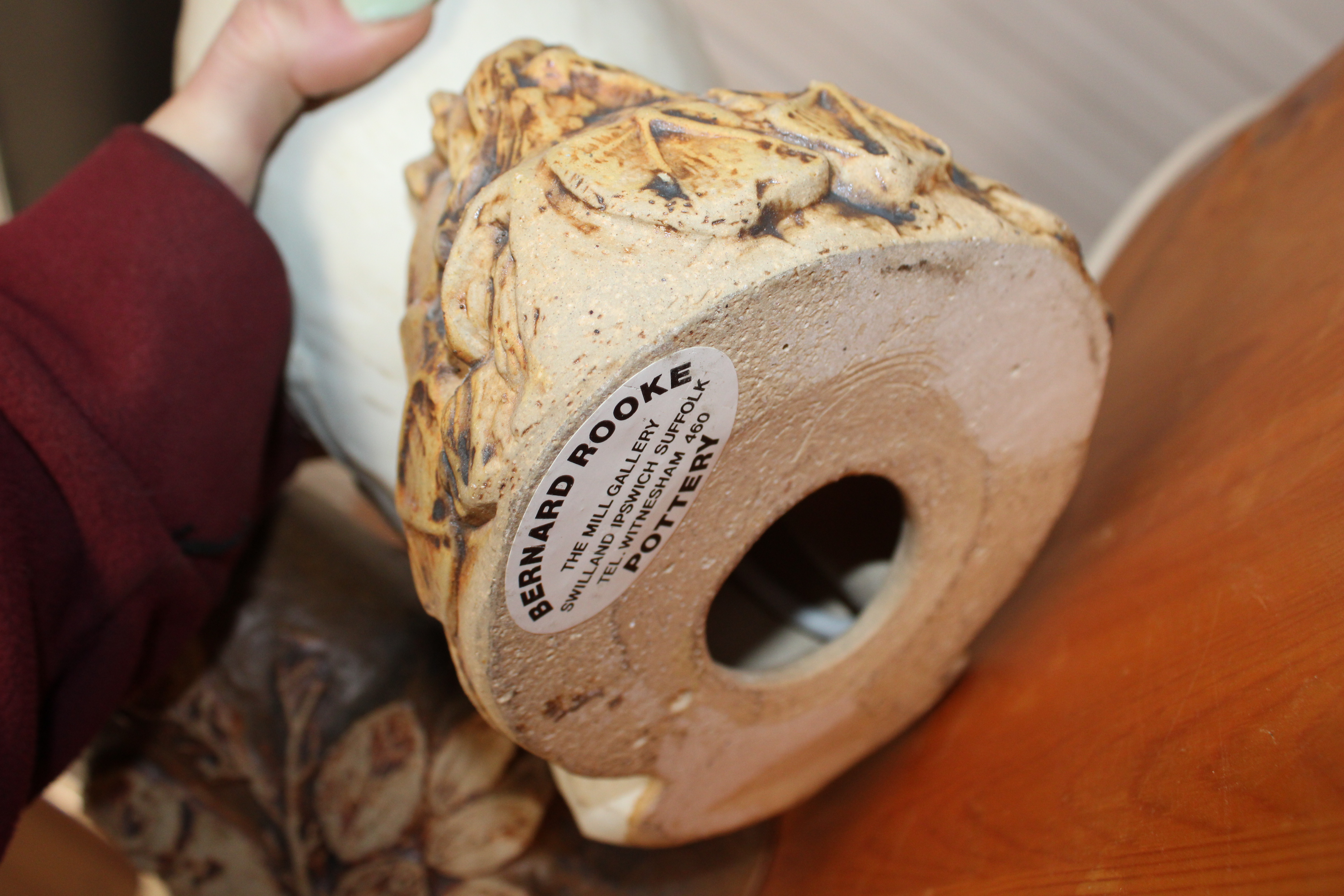 A Bernard Rooke table lamp in the form of an owl t - Image 2 of 4