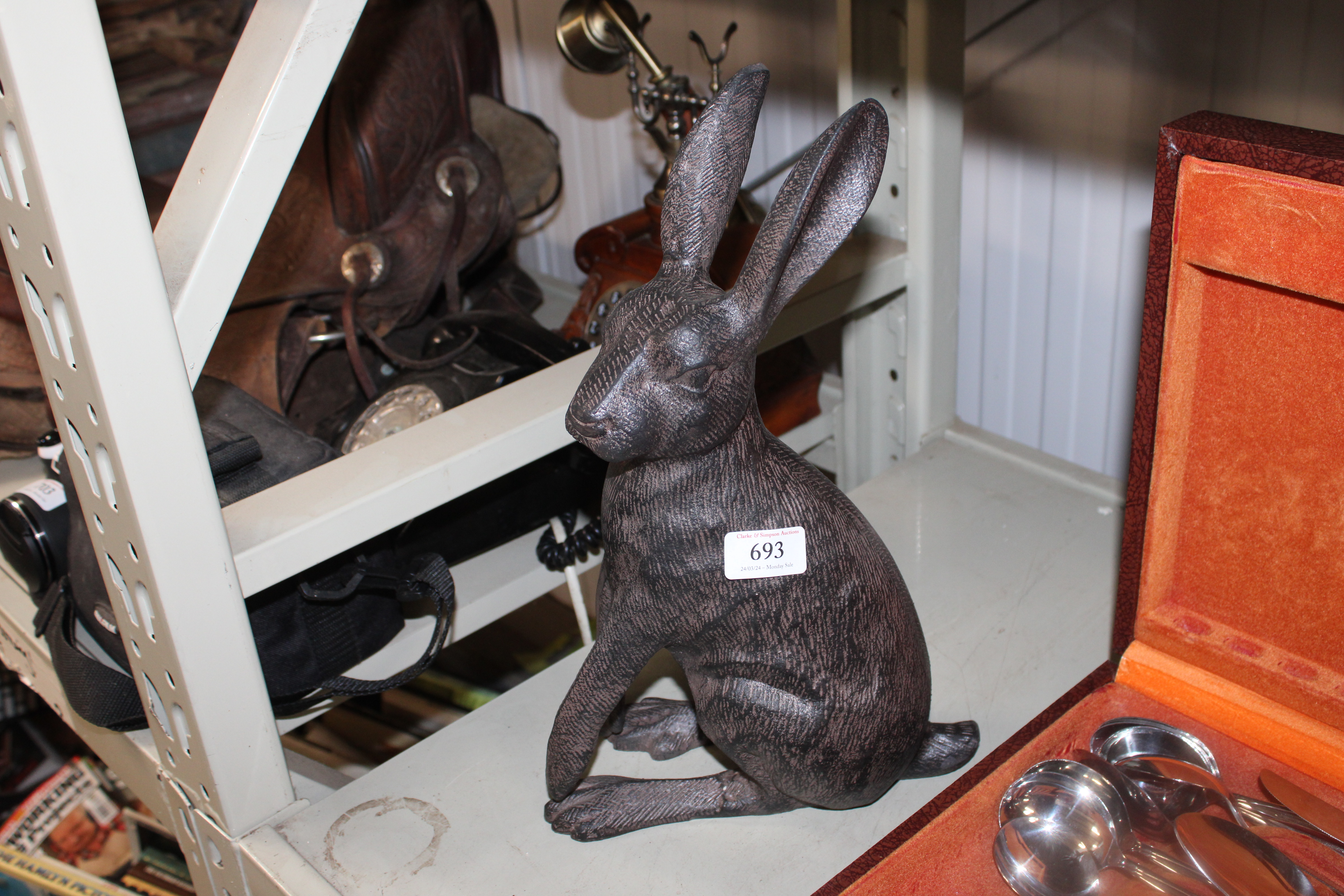 A reproduction ornament in the form of a hare (65)