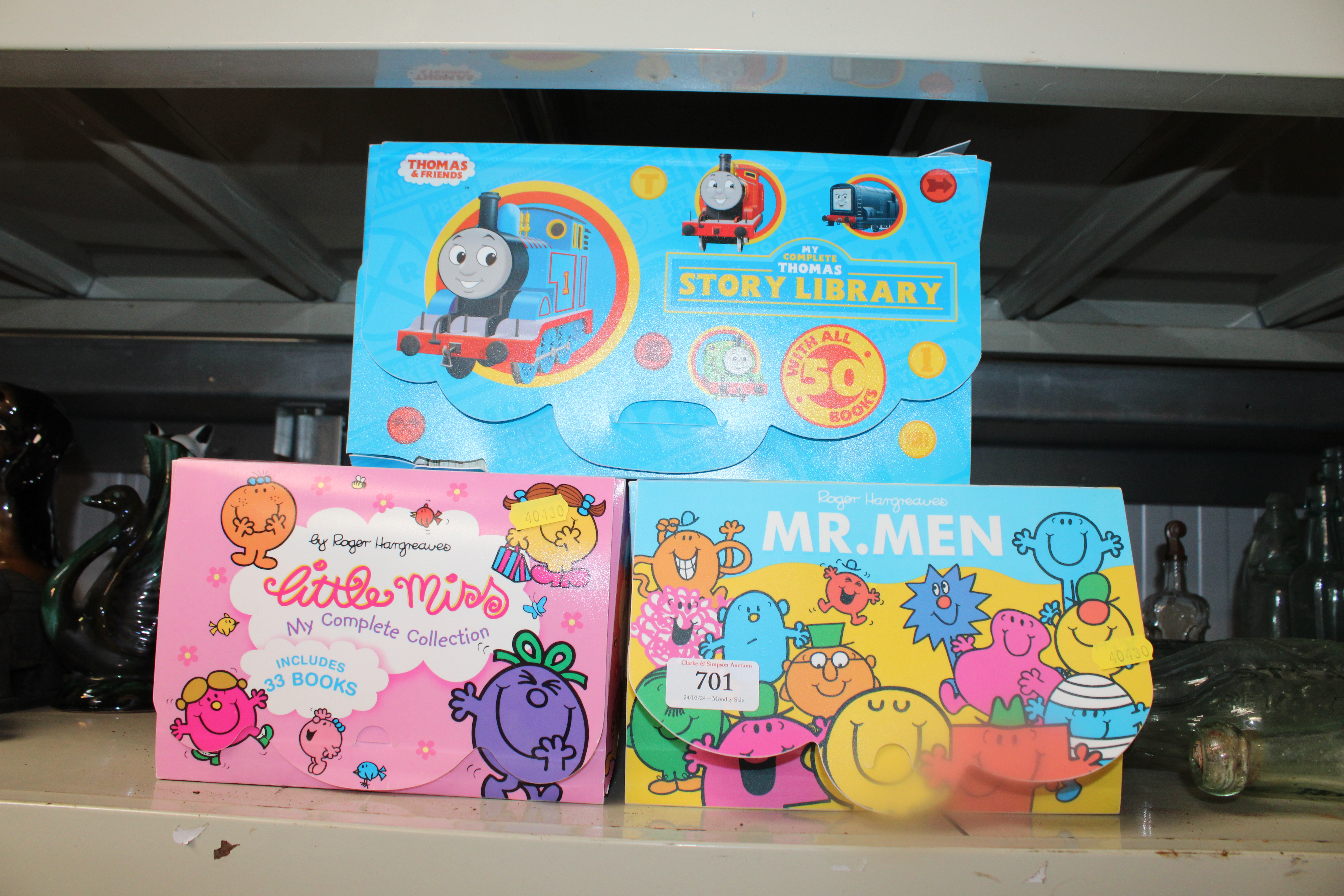 A Mr Men boxed set together with a Little Miss 'My